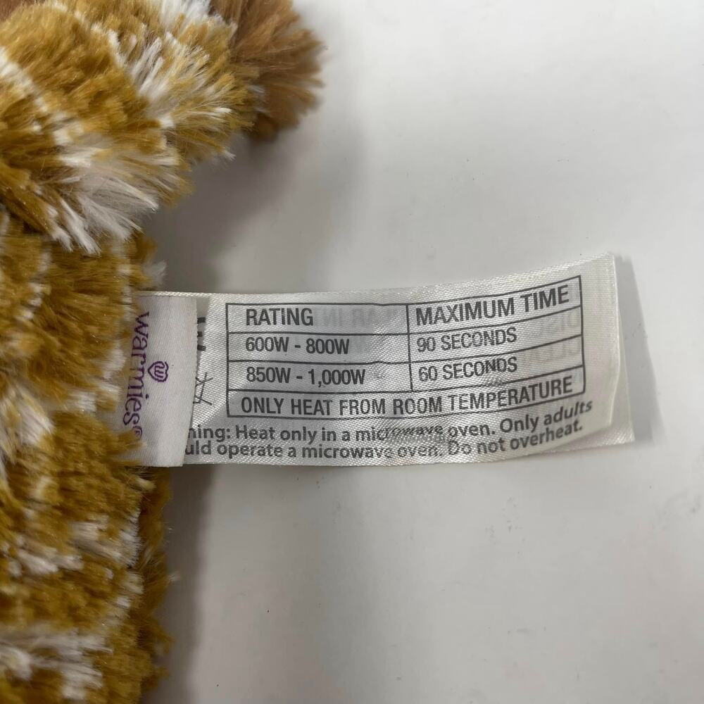 Warmies Intelex Brown White Spotted Giraffe Microwaveable Hot Cold 12" Plush - Picture 8 of 9